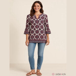 Coolibar St Lucia Tunic Top UPF 50+ Sun Protection Casual Top Polished Comfort